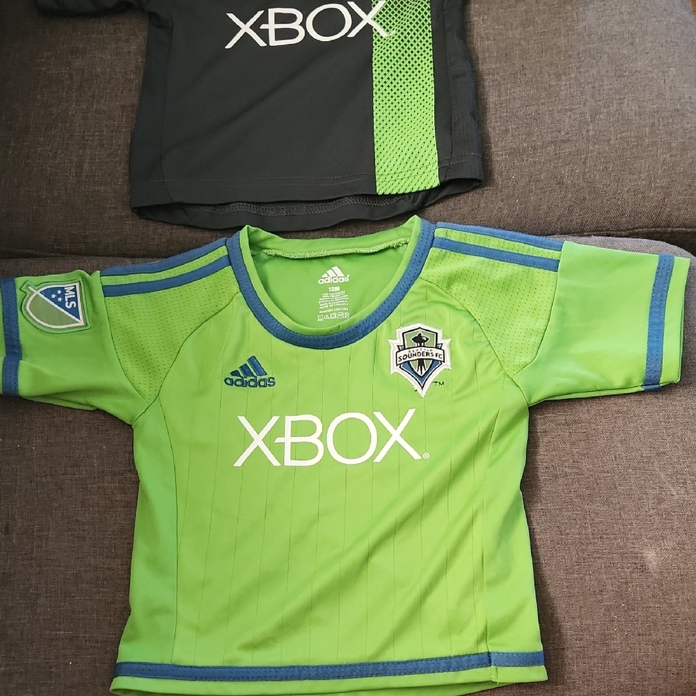 *TWO* SOUNDERS Adidas Soccer Jerseys